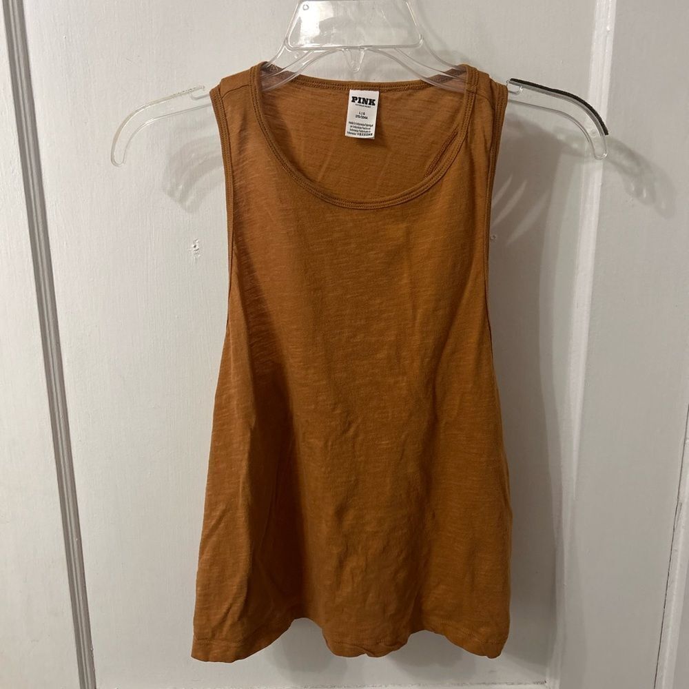 PINK Victoria's Secret Women's Tan Tank Top